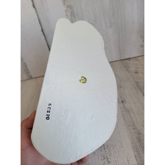 Vintage paper Easter white bunny box container decor - Picture 7 of 8